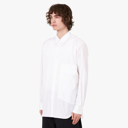 COMME des GARÇONS SHIRT Chemise à poche surdimensionnée / Blanc