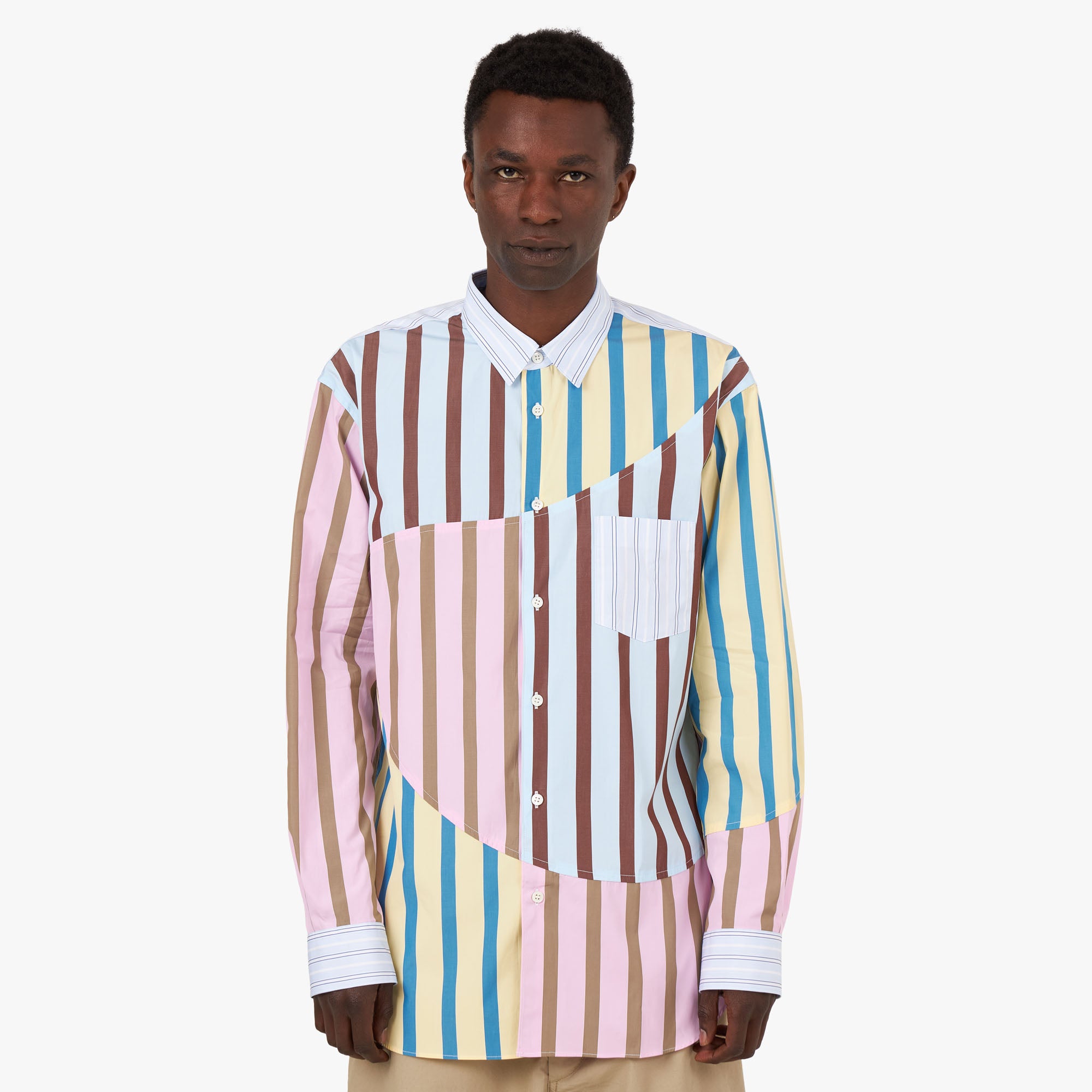 Comme des garcons men's striped shirt hotsell