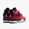 Jordan 4 Retro Fire Red / White - Black   3