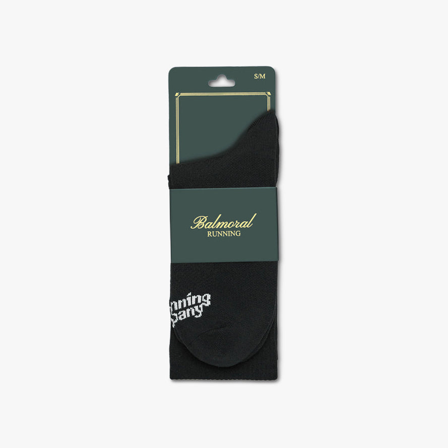 Chaussettes de course Balmoral en mérinos / Noir