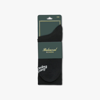 Chaussettes de course Balmoral en mérinos / Noir