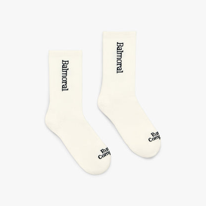 Chaussettes de course Balmoral Merino / Écru