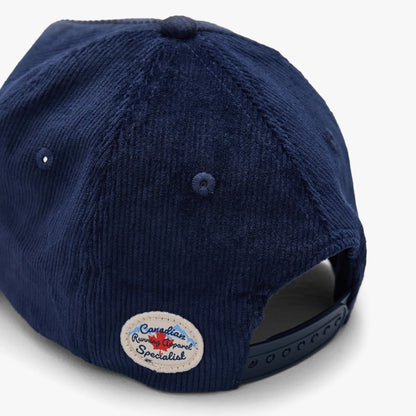 Casquette 5 panneaux en velours côtelé Balmoral / Marine