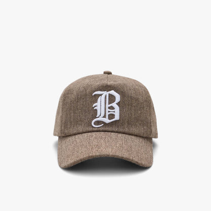 Casquette 5 panneaux Balmoral Old English / Marron
