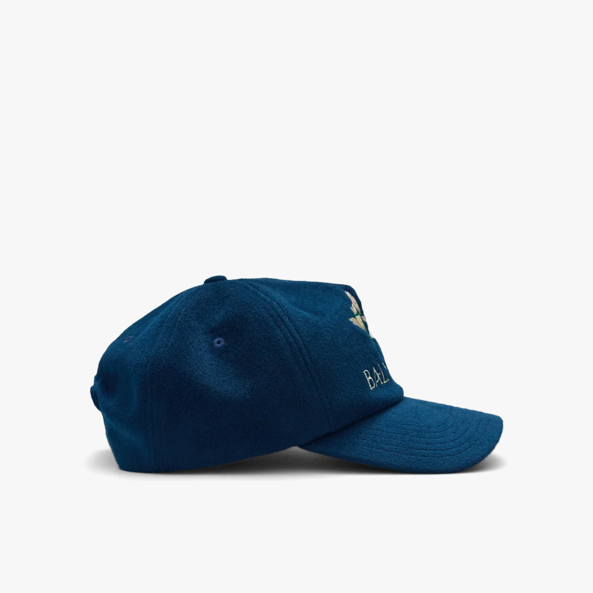 Casquette 5 pans en cachemire Balmoral Lily / Bleu marine