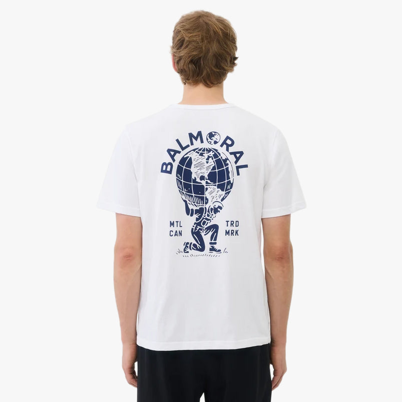 T-shirt Balmoral Globe / Blanc