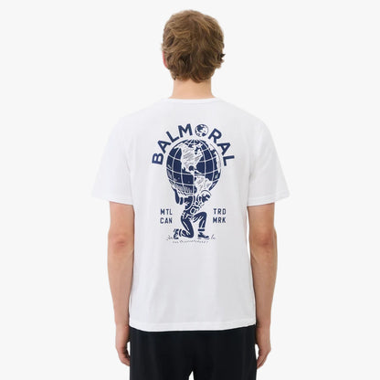 T-shirt Balmoral Globe / Blanc