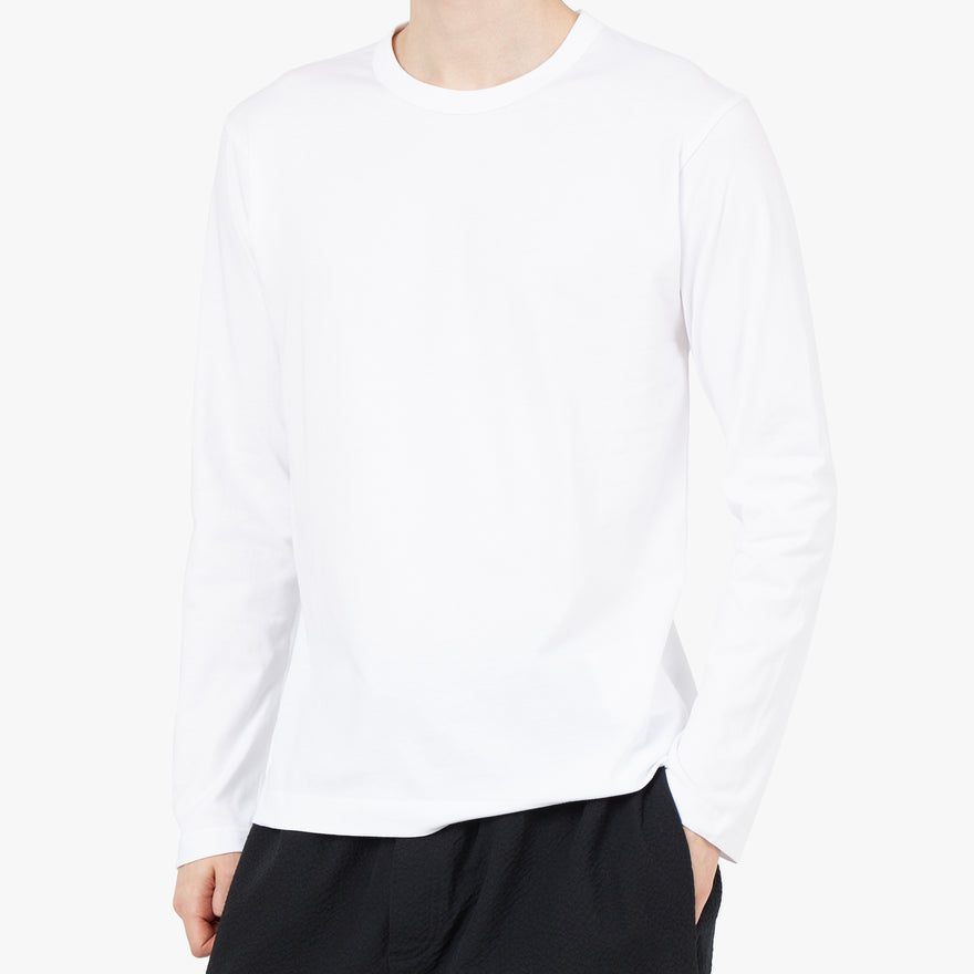 COMME des GARÇONS SHIRT Long Sleeve Forever T-shirt / White