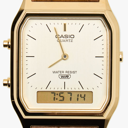 Casio AQ230EGL-9A Gold / Brown