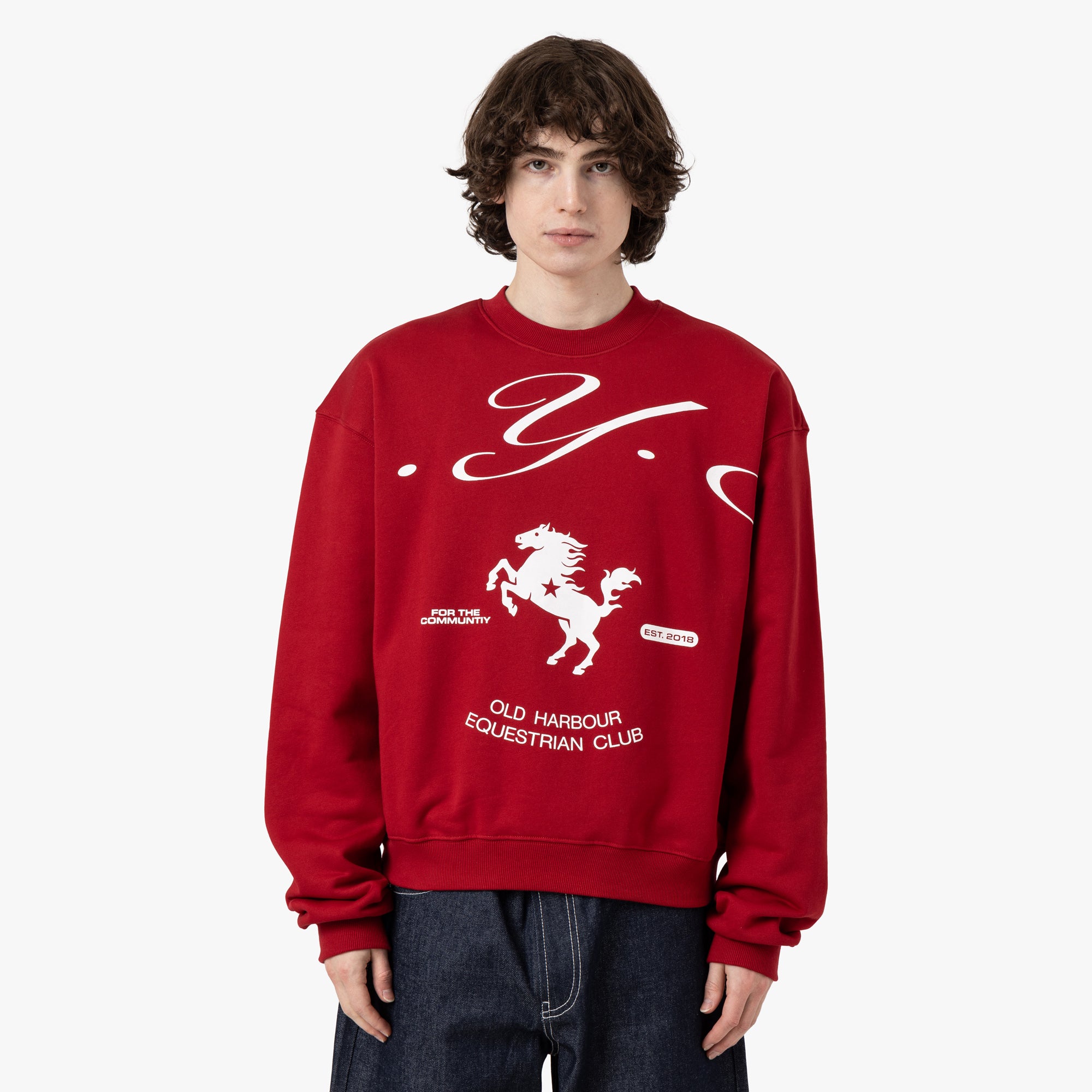 4YE Old Harbour Crewneck / Rouge 1