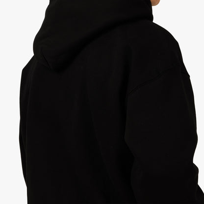 Sweat à capuche strass signature 4YE noir