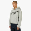 Sweat à capuche 4YE Signature orné de strass, gris clair chiné 2