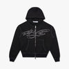 4YE Signature Zip Hoodie Black/White 8
