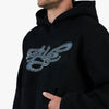 4YE Signature Zip Hoodie Black / Black 4
