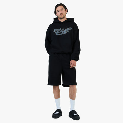 4YE Signature Zip Hoodie Black / Black