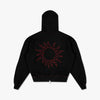 4YE Signature Zip Hoodie Forrest Black / Red 9