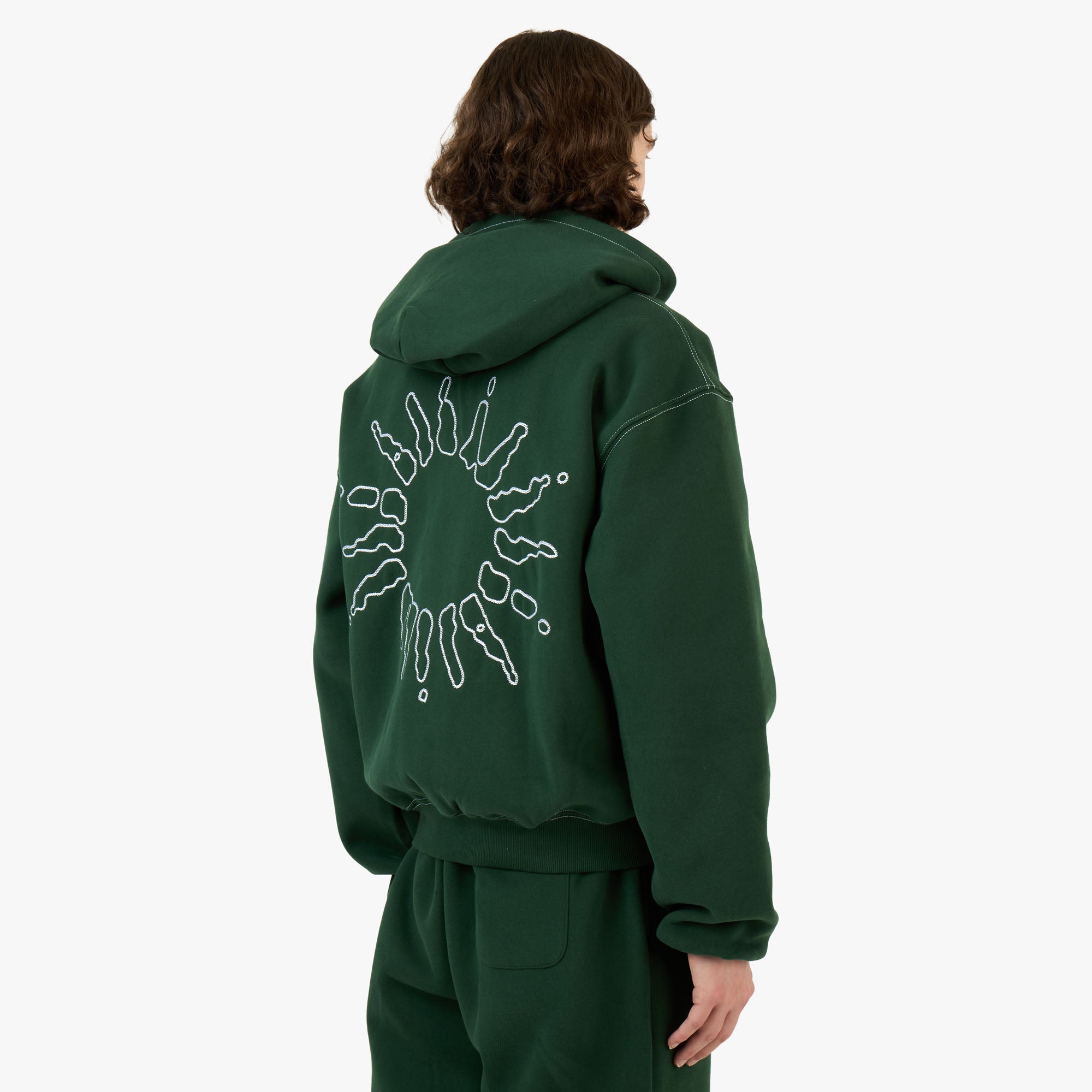 【新品未使用】Façade SWEATSHIRT 4Y 4YE Signature Zip Hoodie Dark Green / White – Livestock