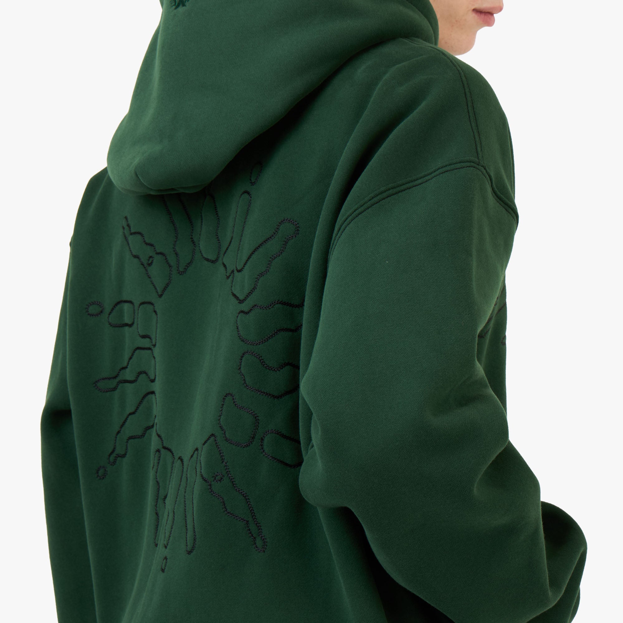 4YE Signature Zip Hoodie Forrest Green / Black | Livestock