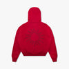 Sweat à capuche zippé 4YE rouge / noir 9