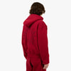 Sweat à capuche zippé 4YE rouge / noir 3