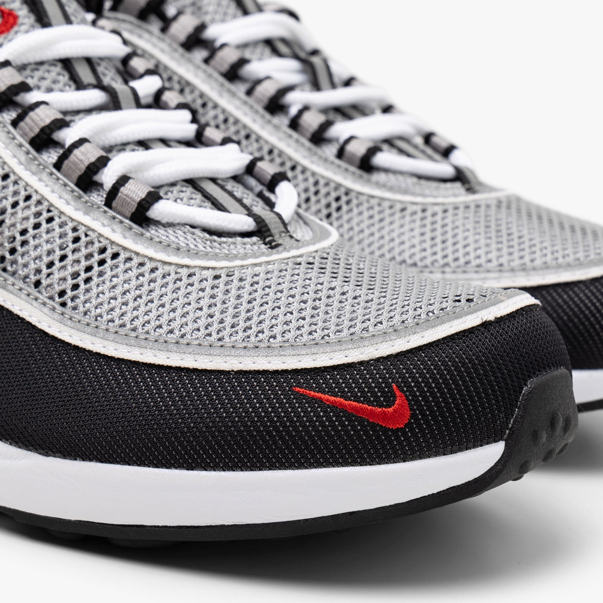 Nike Air Zoom Spiridon SP Metallic Silver / Sport Red – Livestock