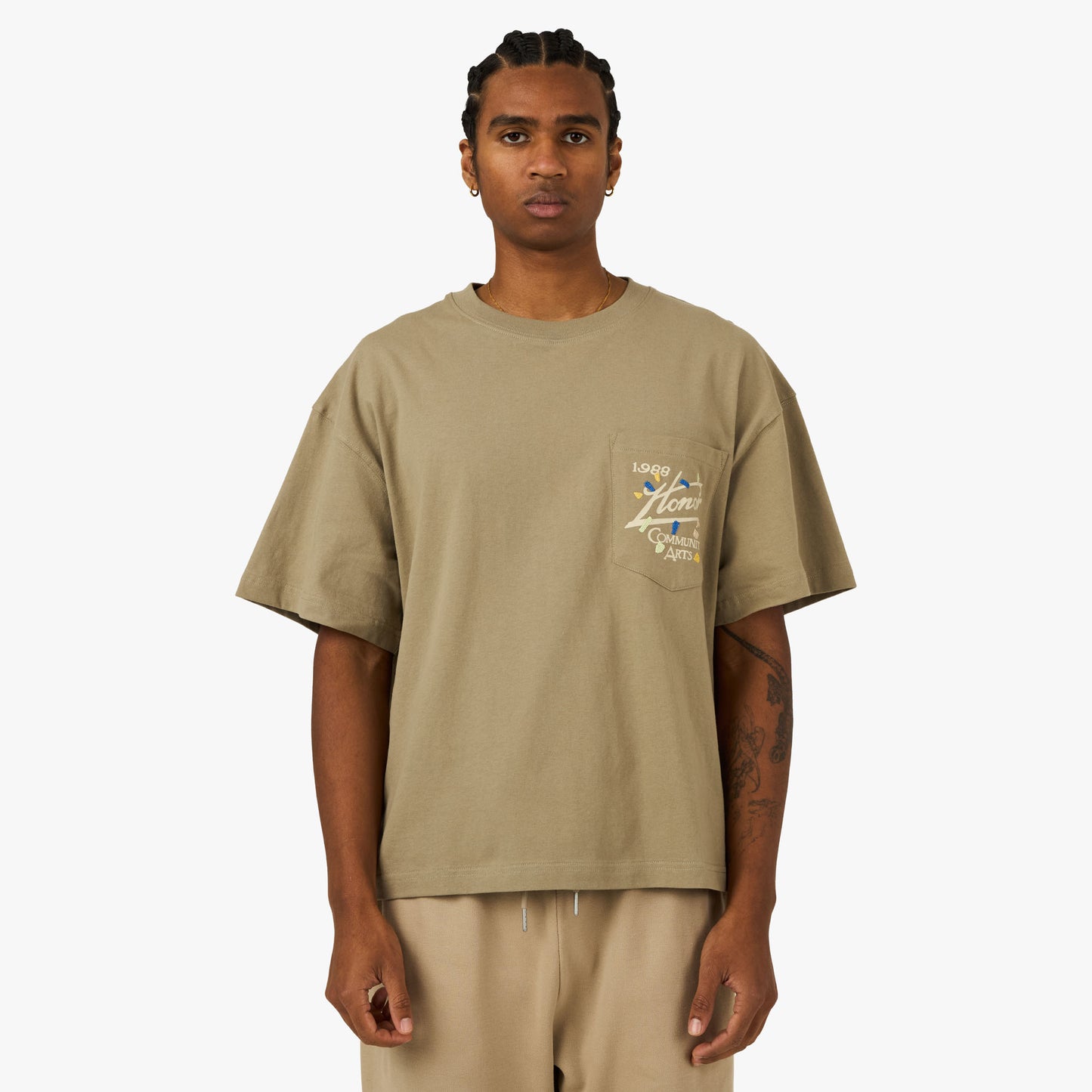Honor The Gift Community Arts T-Shirt Pebble