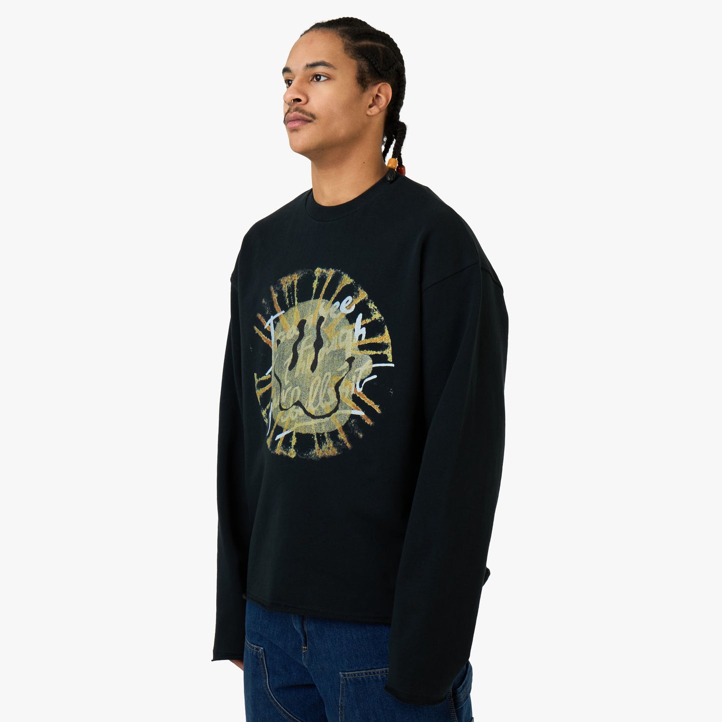 Honor The Gift I Can See Through Your Bullshit Crewneck / Noir