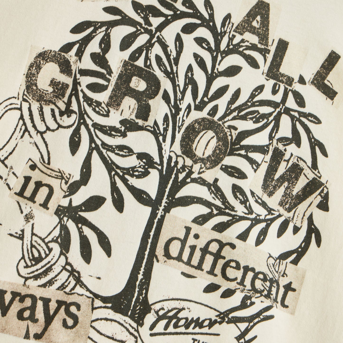 Honor The Gift We All Grow T-shirt / Blanc