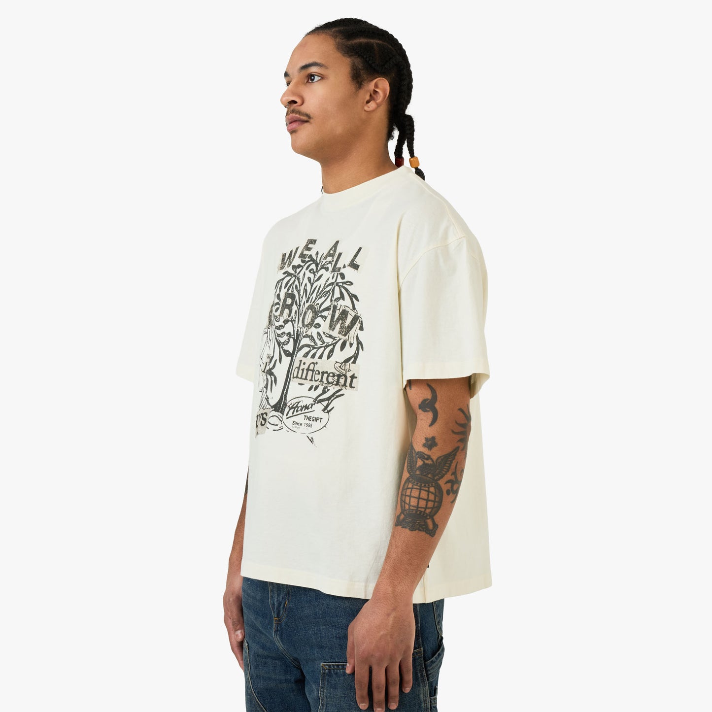 Honor The Gift We All Grow T-shirt / Blanc