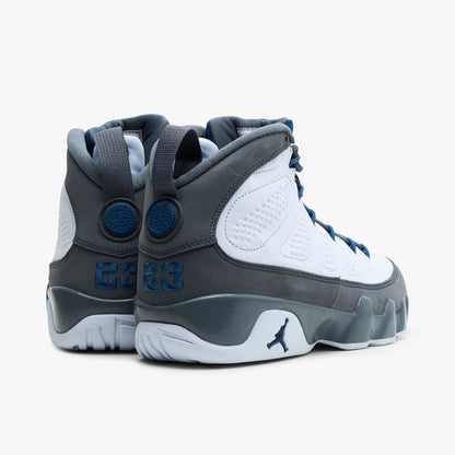 Jordan 9 Retro White / French Blue - Flint Grey