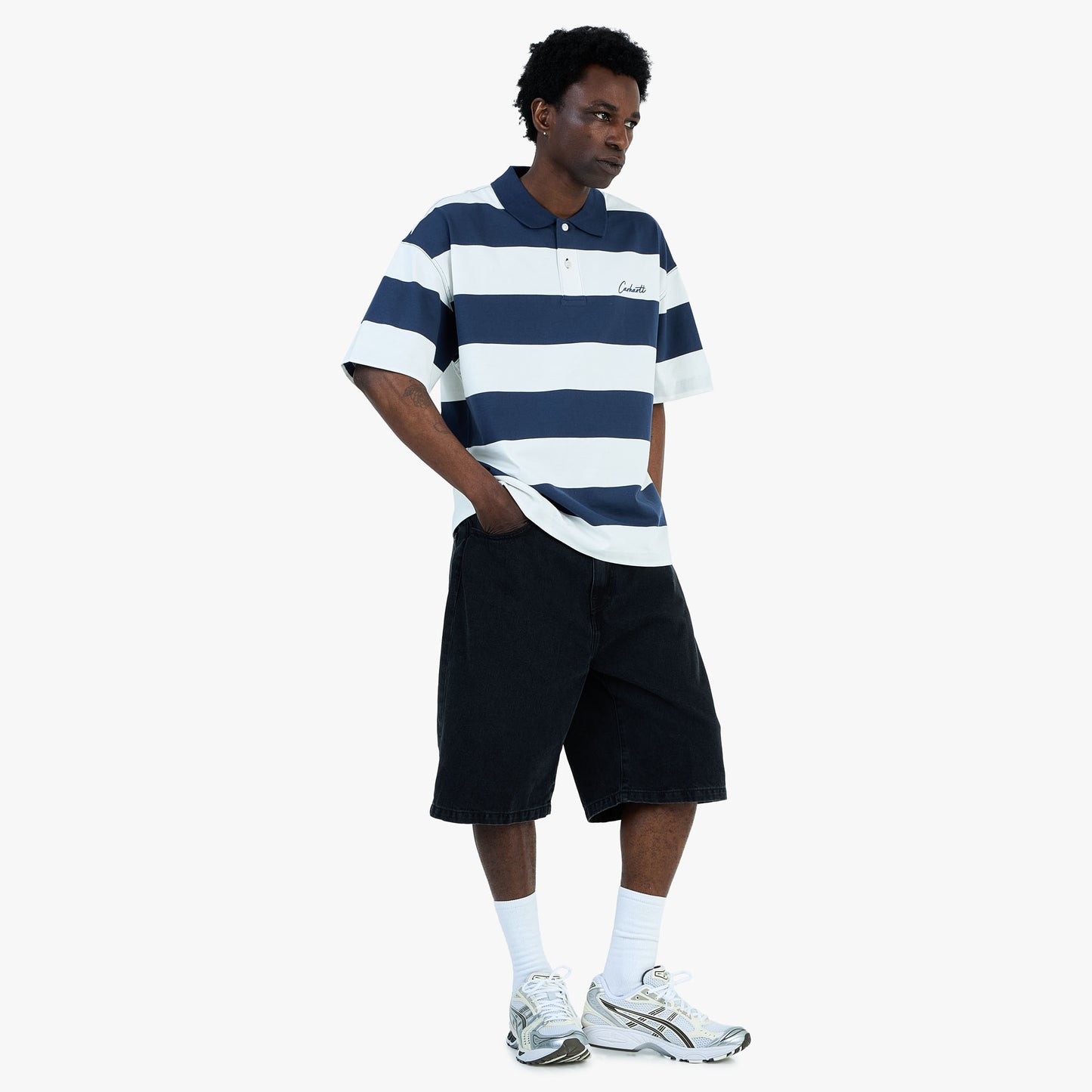 Carhartt WIP Short Landon Noir/Stone Washed