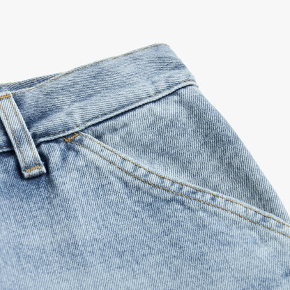 Carhartt WIP Double Knee Pant Blue / Heavy Bleached