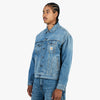 Carhartt WIP Veste Helston Bleu / Délavage Destroy - Effet éclaboussé 2