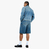 Carhartt WIP Veste Helston Bleu / Délavage Destroy - Effet éclaboussé 7