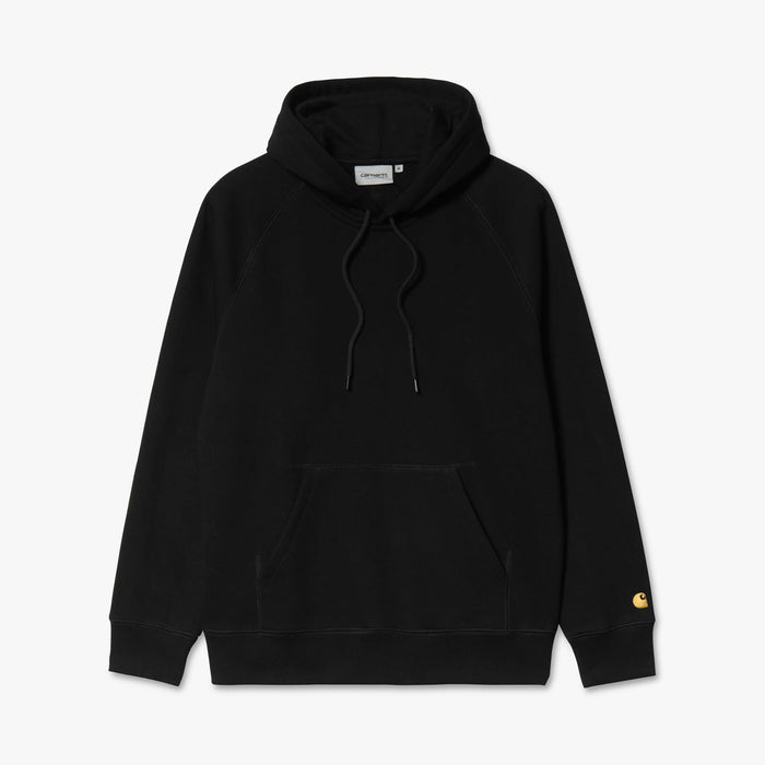 Carhartt WIP Chase Pullover Hoodie Black / Gold 1
