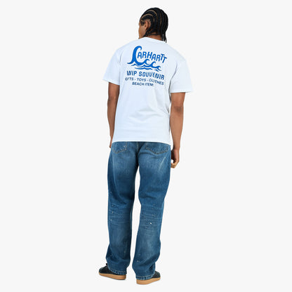 Carhartt WIP Landon Pant Blue / Destroy Wash - Splatter