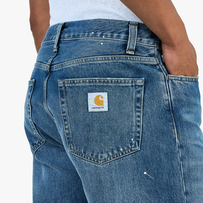 Carhartt WIP Landon Pant Blue / Destroy Wash - Splatter