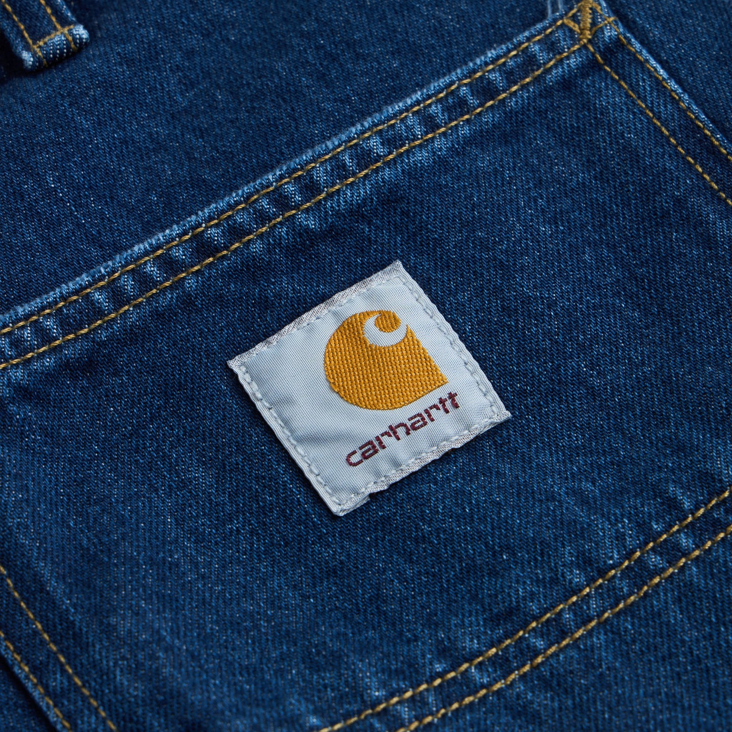 Carhartt WIP Short double épaisseur bleu / délavage intense