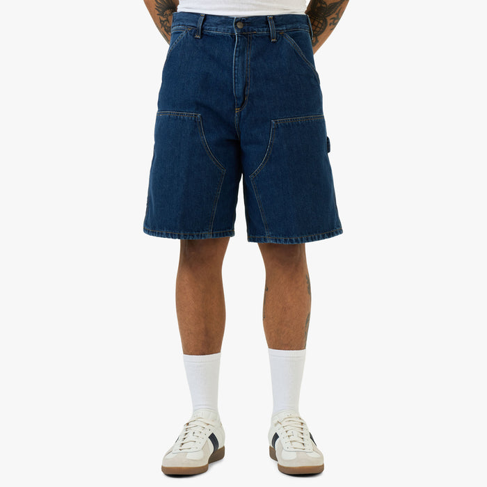 Carhartt WIP Double Knee Short Blue / Heavy Worn Bleached 1