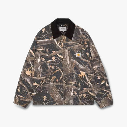 Carhartt WIP OG Detroit Jacket Camo Feather Tree / Black