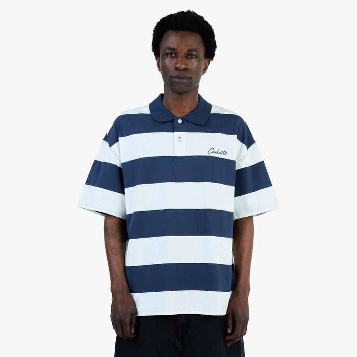 Carhartt WIP Delray Polo Delray Stripe / Blue 1