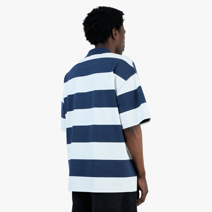 Carhartt WIP Polo Delray Rayures Delray / Bleu