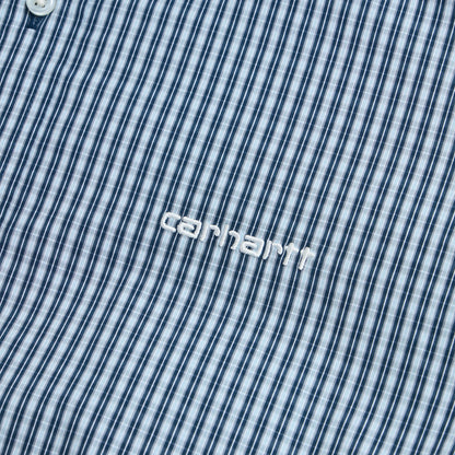 Carhartt WIP Chemise à Manches Courtes Groff Motif Carreaux Groff / Blue River
