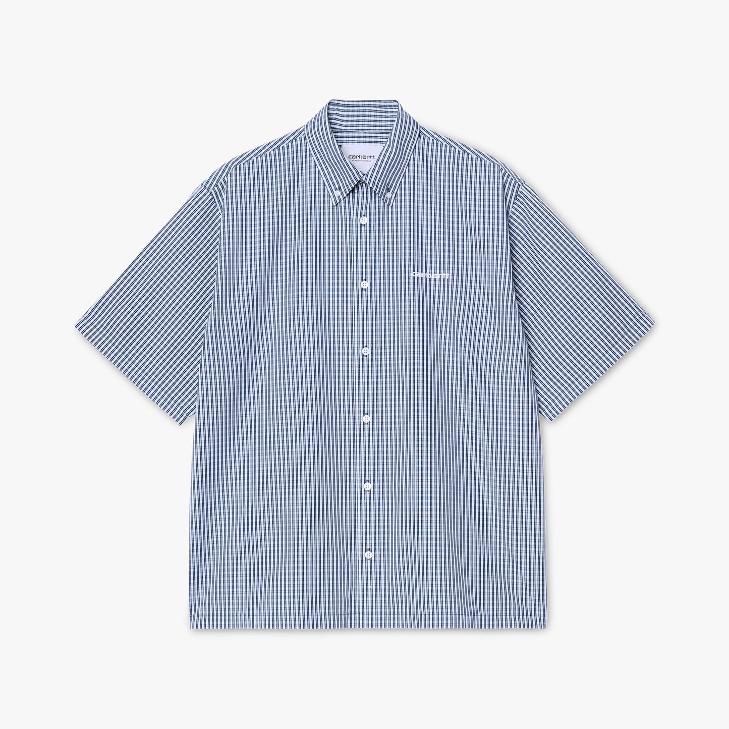 Carhartt WIP Chemise à Manches Courtes Groff Motif Carreaux Groff / Blue River