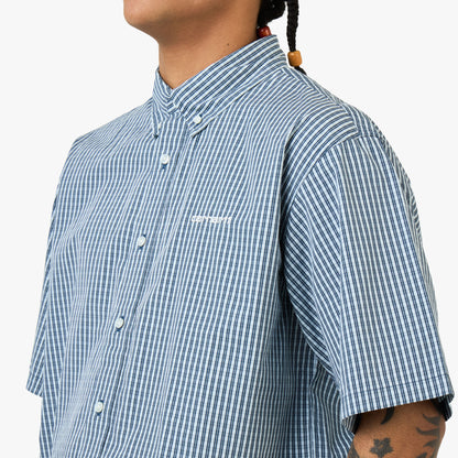Carhartt WIP Chemise à Manches Courtes Groff Motif Carreaux Groff / Blue River
