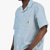 Carhartt WIP Leavel Shirt Leavel Stripe / Blue River - Wax 4