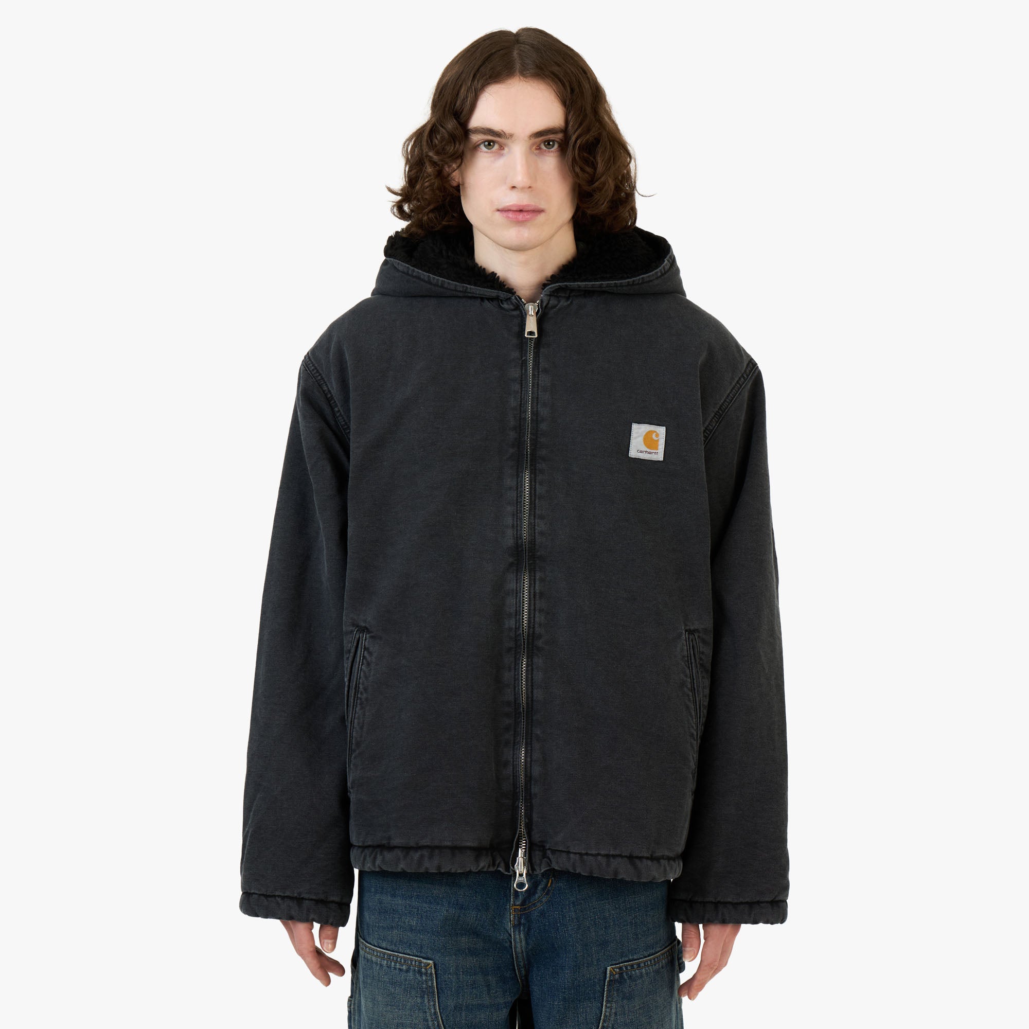 Carhartt Wip Mitch Jacket Black / Dusky Canvas – Livestock Carhartt Wip Mitch Jacket Black / Dusky Canvas – Livestock
