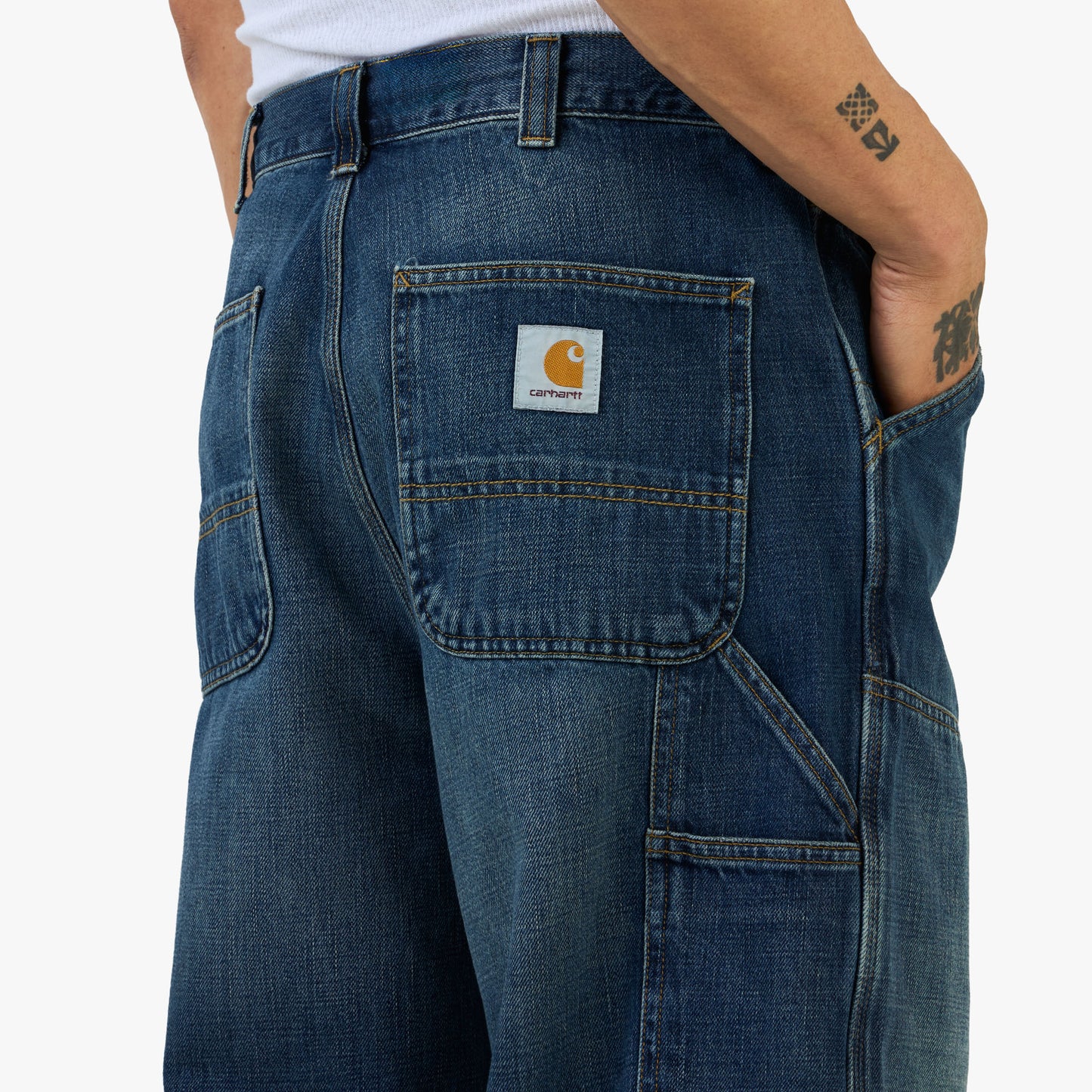 Carhartt WIP OG Double Knee Pant Blue/Dark Used Wash