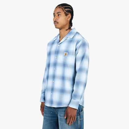 Carhartt WIP Chemise Manches Longues Tyers À Carreaux Tyers / Bleu Ombre