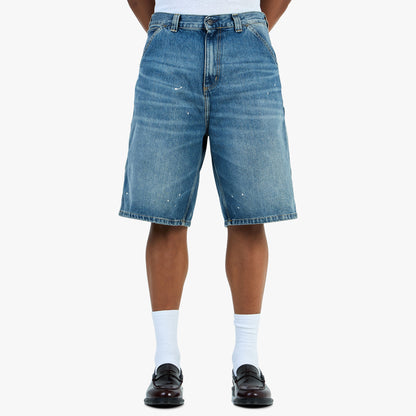 Carhartt WIP OG Single Knee Short Blue / Destroy Wash - Éclaboussures